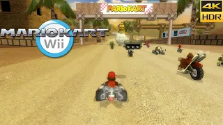 Mario Kart Wii HD Remaster Texture Pack 4K HDR 60FPS Gameplay | Dolphin 5.0-16848 Wii Emulator PC