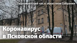 Коронавирус в Псковской области. Парламентский час в областном Собрании. 26 марта 2020 года, Псков