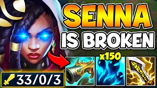 There's a reason why Senna ADC has a 58% Win Rate right now... (33 KILLS, 0 DEATHS)