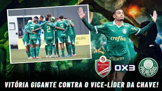 Riquelme, Vitor Reis e David marcam e Palmeiras vence Ibrachina (fora) por 3x0, pelo Paulista Sub-20