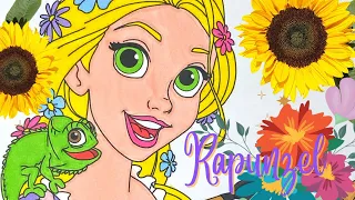 Disney Princess Rapunzel - Tangled Coloring Video