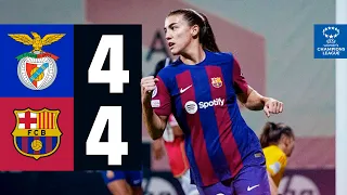 BENFICA 4 vs 4 FC BARCELONA | UEFA WOMEN'S CHAMPIONS LEAGUE 🔵🔴