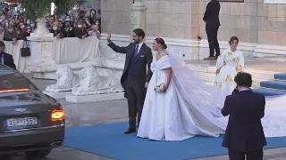 Γάμος Φίλιππου Γλύξμπουργκ και Νίνας Φλορ στη Μητρόπολη Αθηνών