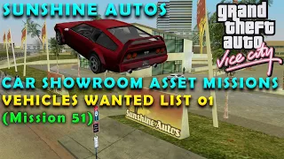 GTA Vice City - Vehicles Wanted List 1 - Sunshine Autos