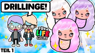 😱 ALS DRILLINGE GEBOREN 😱 TEIL 1 🌸 TRAURIGE DEUTSCHE TOCA BOCA STORY