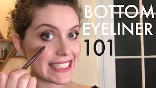 How To Apply Eyeliner On The Bottom Lid - Beginner Eyeliner