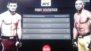 Хабиб Нурмагомедов vs Эдсон Барбоза. Результат боя