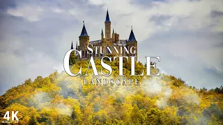 FLYING OVER STUNNING CASTLE (4K UHD) I Deep Relaxing Music And Scenic Relaxation Film | 4K VIDEO HD