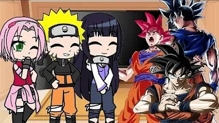 Naruto, Sakura y Hinata reaccionan a goku parte 1 (ver hasta el final) 👍😉😉