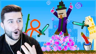 REACTING TO AMAZING ANIMATION Vs Minecraft! - STICKMEN Vs WITCH AVM Shorts EP.21 Reaction Video!