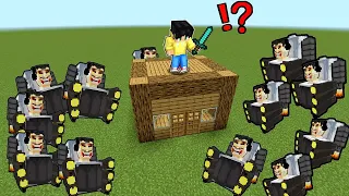 SURROUNDED By TITAN SKIBIDI TOILET in Minecraft PE! (Tagalog)