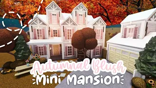 Autumnal Blush Two Story Mini Mansion I Part 1 I Exterior I Bloxburg Speedbuild - iTapixca Builds