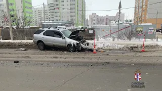 Момент смертельного ДТП на ул  24 я Северная, Омск