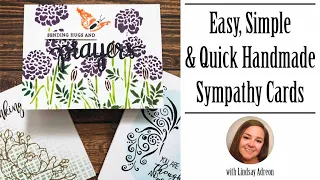 Easy, Simple, and Quick Sympathy Cards