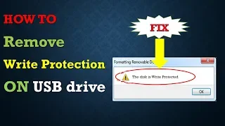 How to Remove Write Protection On USB Drive