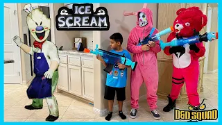 Ice Scream Horror in Real Life vs Fortnite Skins | Sneak Attack on Damian & Deion | D&D SQUAD