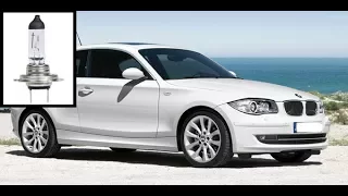 How to replace front light bulbs - BMW 1 Series