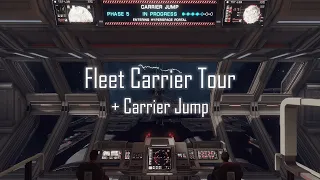 My Fleet Carrier Tour + Carrier Jump | Elite Dangerous