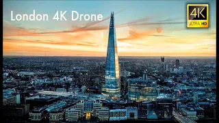 LONDON - 4K UHD Drone Video | Tour London, England in 4K Drone Footage