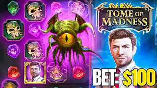 $100 MAX BET SPINS on TOME OF MADNESS... and I GOT CTHULHU!! (OMG)