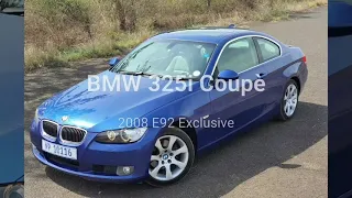 BMW 325i Coupé E92, interior, exterior and stock exhaust sound