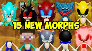 [OUTDATED] How to get ALL 15 NEW SONIC MORPHS in Find the Sonic Morphs 75 | Roblox