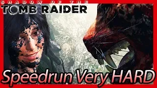 🐆 Shadow of the Tomb Raider [Very Hard Deadly Obsession New Game+ PC] Speedrun 3:45:09 NO Cutscenes