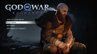 God Of War Ragnarök - Main Menu Ambiance (wind, crackling fire, snow, breathing)