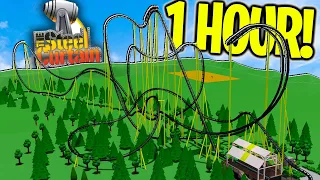 Can I Build *STEEL CURTAIN* In 1 HOUR?! (Theme Park Tycoon 2)