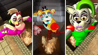 DETONATE ALL SIREN GLAMROCK ANIMATRONICS In Garry's Mod! Five Nights at Freddy's RUIN DLC