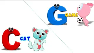 Правило чтения английских букв Cc и Gg./How to read English letters Cc and Gg