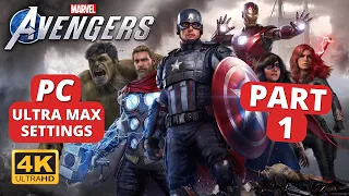 Marvel's Avengers PC Gameplay Walkthrough Part 1 (4K Ultra Max Settings)