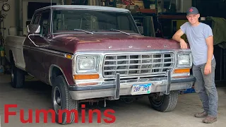 DREAM TRUCK FUMMINS BUILD  "Miracle"  1979 Ford F-150 swapped with a 12 valve cummins