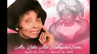 R.I.P. Lutha Mae Evans(Founding 1st Lady of Fellowship & Wife of Rev Clay Evans)