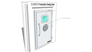 Radiation Shielding Door ,  X-ray Bunker Door , X-ray Radiation Protection Door