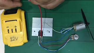 DC Motor Hız Kontrolü / Potansiyometre İle Motor K /  How to Make a Simple DC Motor Speed Controller