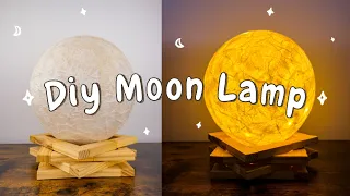 How to make a Moon Lamp 🌕 DIY 3D Moon Lamp