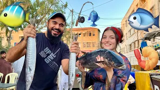 German guest ko karachi me host kia 🥰🐠 Sea food khaney chale gae