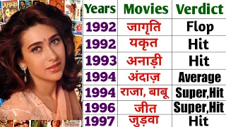 Karishma Kapoor all movies Names List Or Hit Flop ]