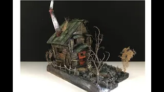 DIY Witch House/Haunted House Using Recycled Cardboard!
