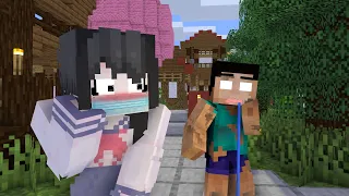 Love Curse | Poor Herobrine Love Cute Girl - Minecraft Animation