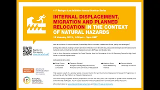 Internal displacement, migration and planned relocation in the context of natural hazards