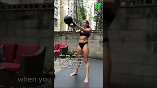 Her Kettlebell Swings Were INTENSE! 😲