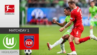 VfL Wolfsburg - 1. FC Heidenheim 2-0 | Highlights | Matchday 1 – Bundesliga 2023/24