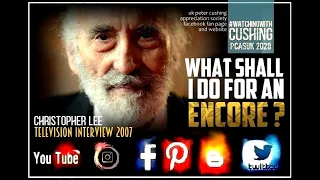 Christopher Lee Interview : What Shall I Do For An Encore?