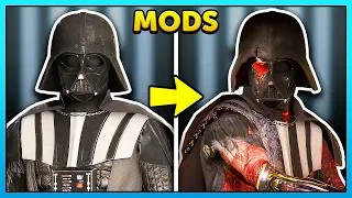 Star Wars Battlefront 2 INSANE Darth Vader Skin Mods!
