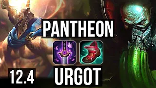 PANTHEON vs URGOT (TOP) | 4.3M mastery, 500+ games, 7/2/3 | KR Master | 12.4