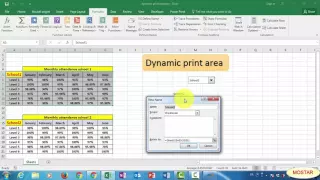 Excel: Dynamic printing area