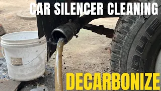 Car Silencer Cleaning at Home | De carbonize | Solve Black Smoke Problem