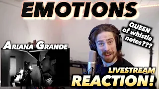 Ariana Grande - Emotions REACTION! (QUEEN OF WHISTLE NOTES??)